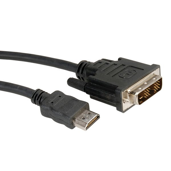 EAN 7611990158300 - ROLINE 11.04.5552 adaptador de cable de vídeo 5 m DVI-D HDMI Negro imagen 1