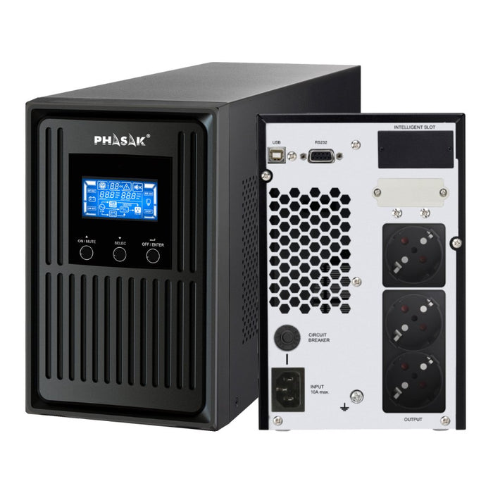 EAN 5605922004843 - Phasak PH 8010 sistema de alimentación ininterrumpida (UPS) Doble conversión (en línea) 1,06 kVA 900 W 3  imagen 1