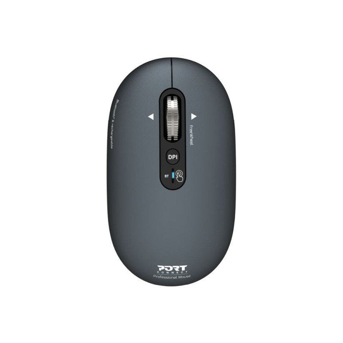 Port Connect Wireless & Bluetooth Rechargeable Pure Mac Mouse, Shadow