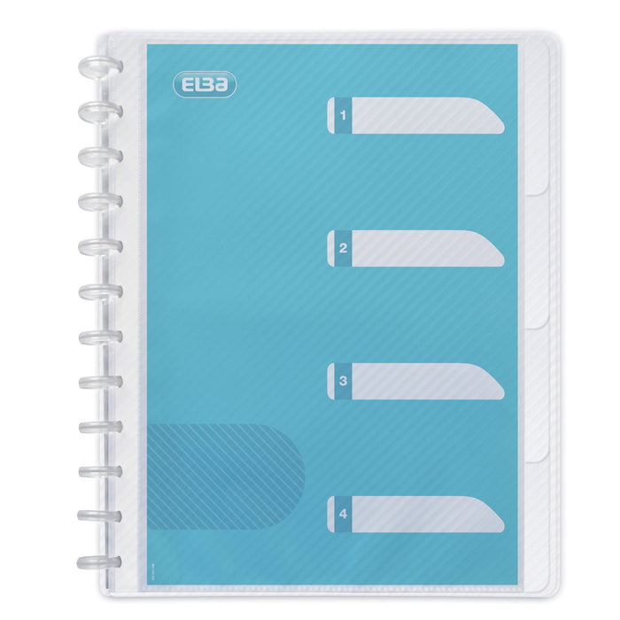 EAN 3045050096730 - Elba 100205613 carpeta de cartón A4 Azul, Transparente imagen 1