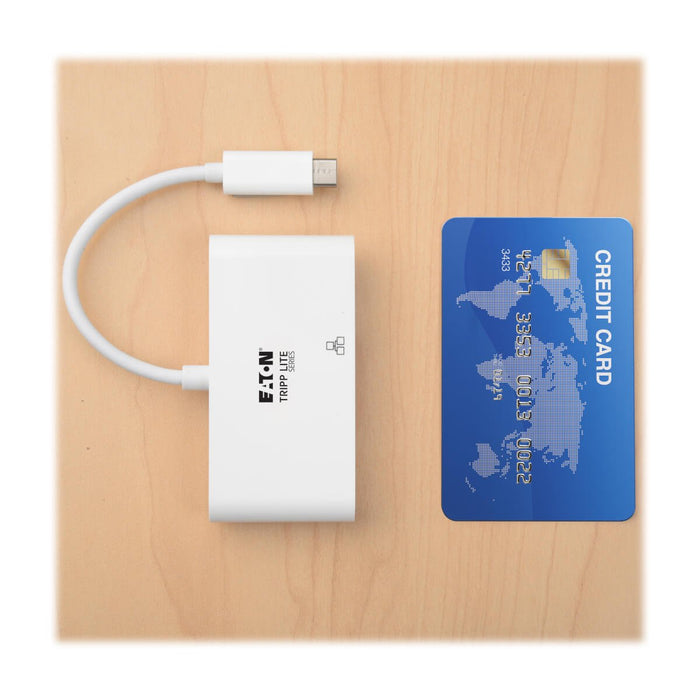 Eaton Tripp Lite   Usb-C Multiport Adapter Hdmi Usb 3.0 Port Gbe 60w Pd Charging Hdcp White