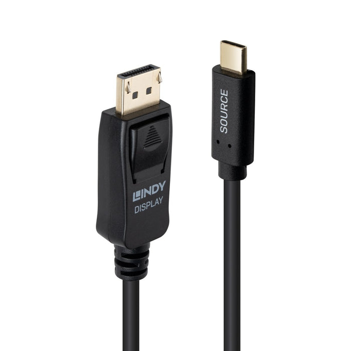 EAN 4002888435000 - Lindy 43500 adaptador de cable de vídeo 1 m USB Tipo C DisplayPort Negro imagen 1
