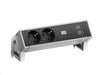 EAN 4057298083662 - Bachmann Desk 2 base múltiple 2 salidas AC Interior Negro, Plata imagen 1