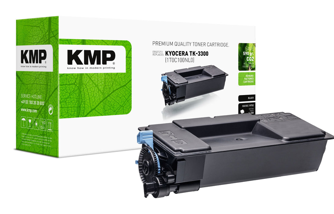 Toner Kmp Kyocera Tk3300 1t0c100nl0 Negro 14500 Copias Remanufactured