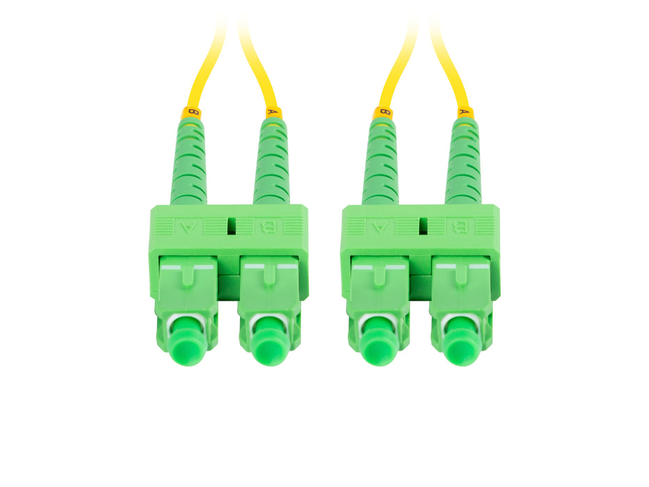 Cable Fibra Óptica 15m Lanberg Mono Sc/Apc-Sc/Apc Duplex G657a1 Lszh Amarillo