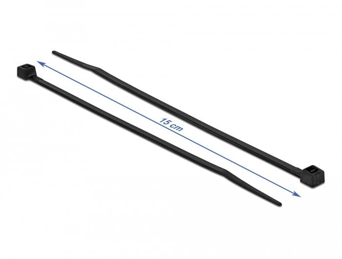 Delock Cablebinder Kälteresistent L 150 X B 3,6 Mm Schwarz 100 Stück