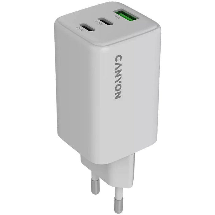Canyon Cargador Cu65acc Gan 65w 2xpd Usb-C 1xqc Usb-A Blanco