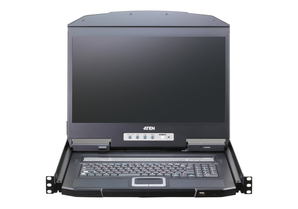 Aten Cl3116nx Kvm-Switch, 18,5zoll Tft, Vga, Ps 2-Usb, 16 Port, Ch-Layout