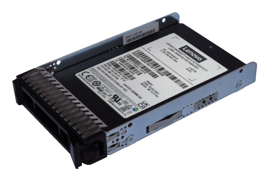 2,5" 7.68tb Lenovo Samsung Pm893a - Read Intensive - Encrypted - Hot-Swap (6.4 Cm) (4x