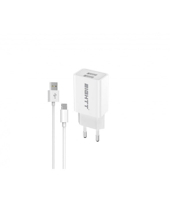 EAN 8425402168455 - Eightt ECW-IP cargador de dispositivo móvil Universal Blanco Corriente alterna Interior imagen 1