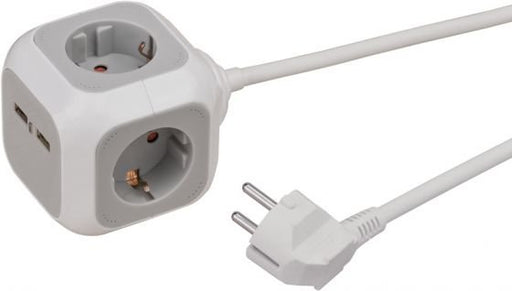 EAN 4007123648252 - Brennenstuhl 1150100 base múltiple 1,4 m 4 salidas AC Interior Gris, Blanco imagen 1