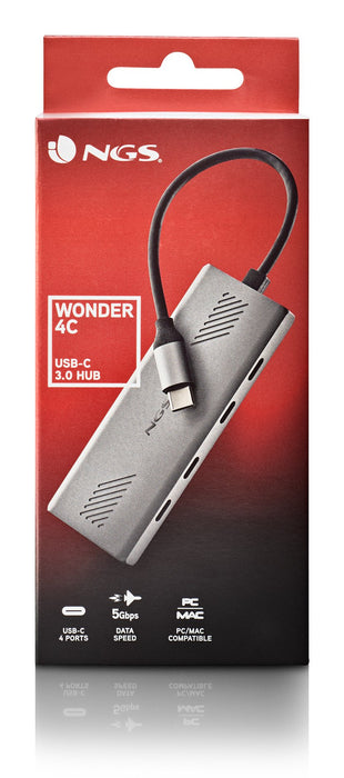 EAN 8435430624434 - NGS WONDER4-C USB Tipo C 5000 Mbit/s Plata imagen 5