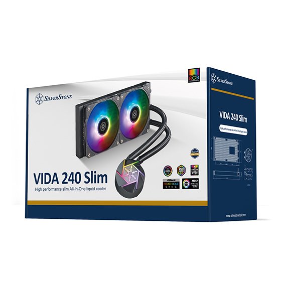 EAN 4710679814858 - Silverstone VIDA 240 SLIM Carcasa del ordenador Kit de refrigeración líquida 12 cm Negro imagen 16