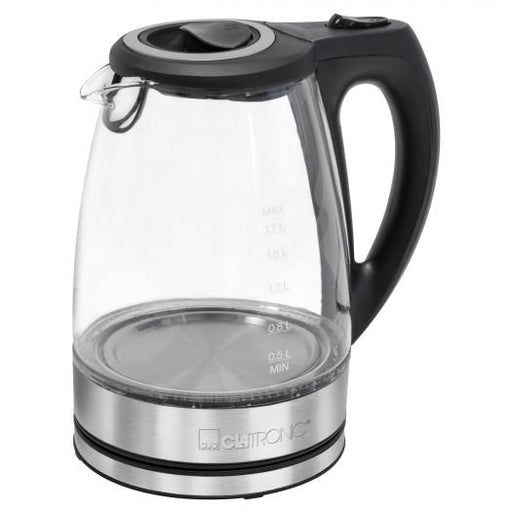 EAN 4006160639353 - Clatronic WKS 3744 G tetera eléctrica 1,7 L 2200 W Negro, Gris, Acero inoxidable, Transparente imagen 1