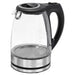 EAN 4006160639353 - Clatronic WKS 3744 G tetera eléctrica 1,7 L 2200 W Negro, Gris, Acero inoxidable, Transparente imagen 1