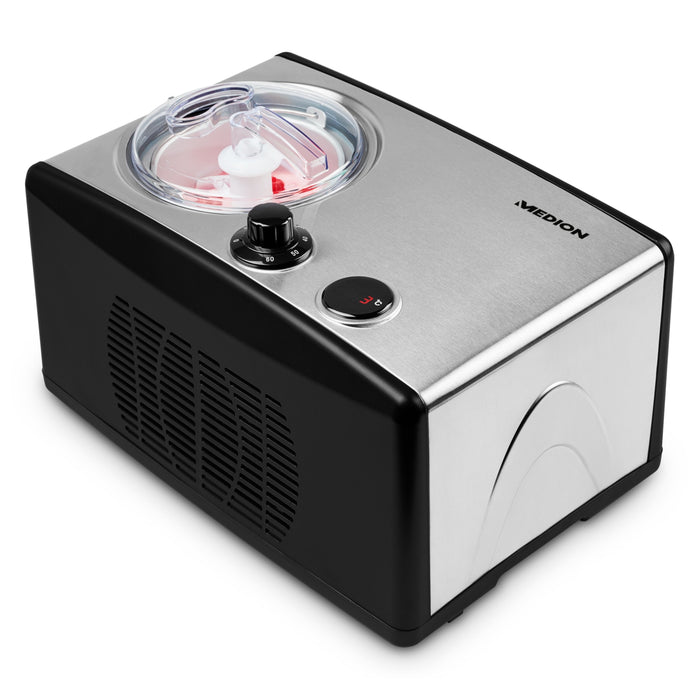 Medion Life Eismaschine Md 18387 (Negro/Edelstahl, Para 800ml Eiscreme, 150 Watt) 50074808