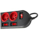 EAN 5902211109617 - Maclean MCE204 base múltiple 1,5 m 5 salidas AC Interior Negro, Rojo imagen 5