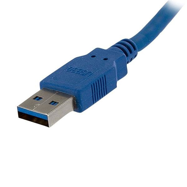 Startech.Com Cable De 1m De Extensión Alargador Pasivo Usb 3.0 Superspeed Macho A Hembra Usb A Extensor Azul Cable Alargador Usb Usb Tipo A (M) A Usb Tipo A (H) Usb 3.0 1 M Negro Para P/N: 2sd4fcru3 Cfastrwu3 Hb30a4aib Hb30c4aib Hb31