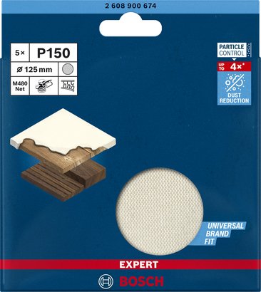 EAN 4059952540122 - Bosch 2 608 900 674 accesorio para lijadora 5 pieza(s) Red para lijado imagen 3