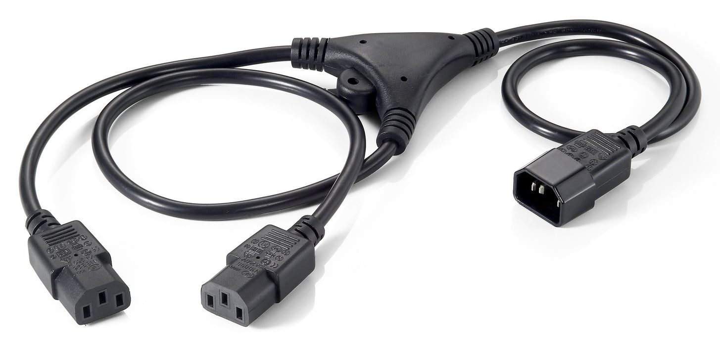 EAN 4015867166338 - Equip 112210 Negro 1,6 m C14 acoplador Acoplador C13 2 x imagen 1