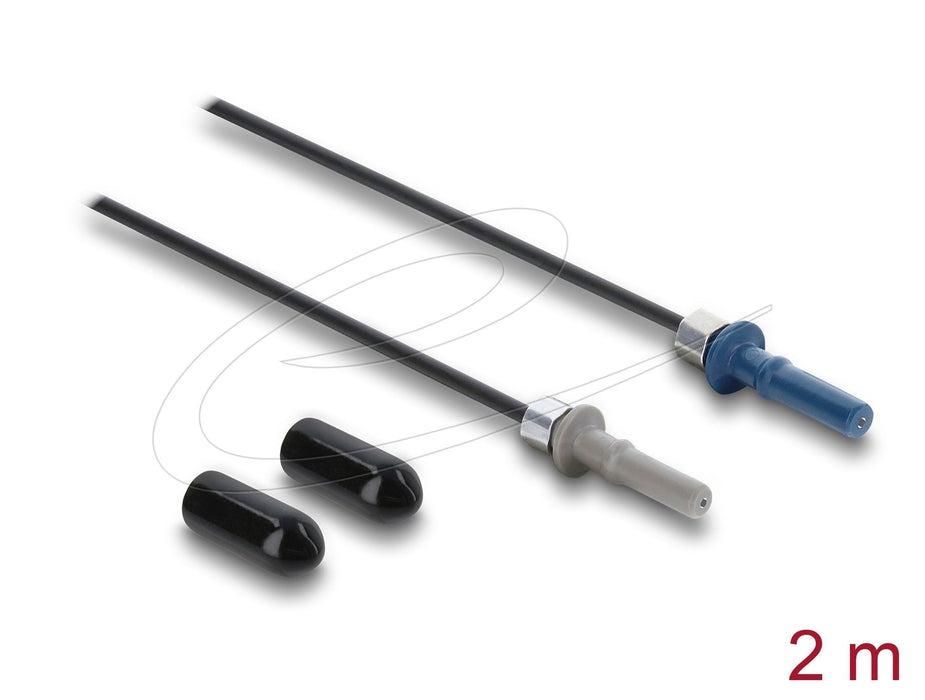 Delock Lwl Pof Kunststoff Cable Hfbr 4501-4511z Simplex Stecker Zu Simplex Stecker 2 M