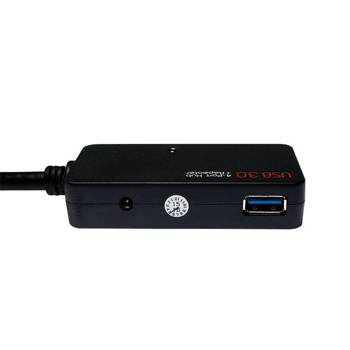 Usb 3.0 Cable, Usb-A M To 4x Usb-A F, Amplifier, Negro, 10 M
