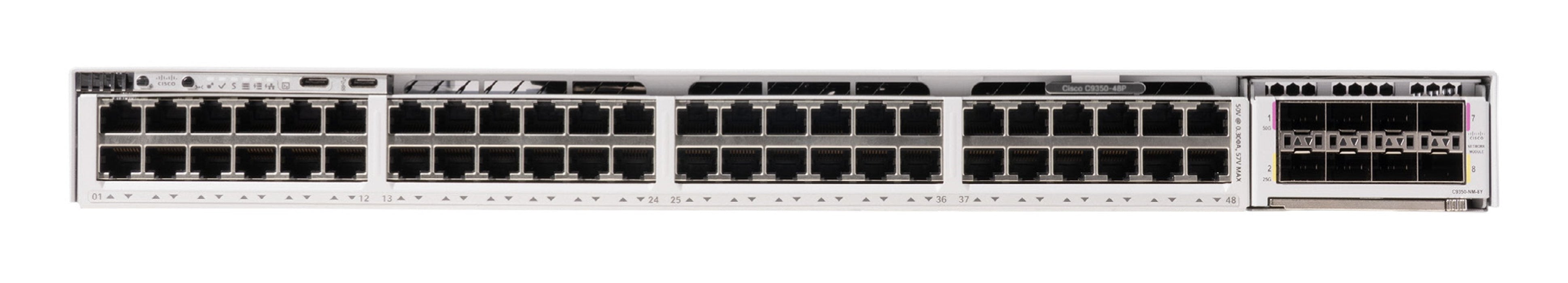 Cisco C9350-48p Conmutador L3 Gestionado 48 X 10/100/1000 (Poe) Sobremesa Montable En Rack Poe (1440 W)