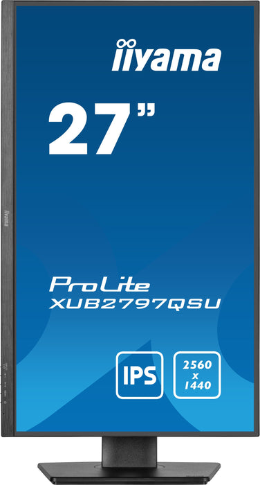EAN 4948570125098 - iiyama ProLite XUB2797QSU-B2 pantalla para PC 68,6 cm (27") 2560 x 1440 Pixeles Quad HD LED Negro imagen 4