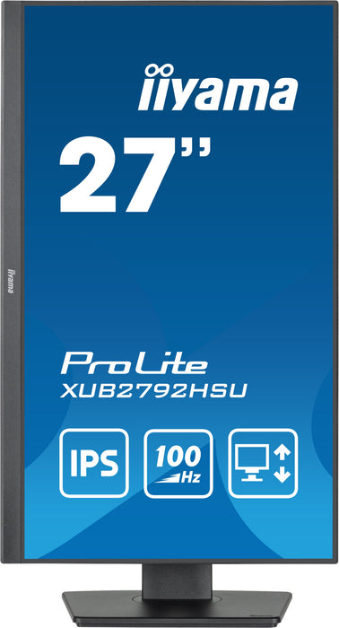 EAN 4948570122592 - iiyama XUB2792HSU-B6 pantalla para PC 68,6 cm (27") 1920 x 1080 Pixeles Full HD LED Negro imagen 3