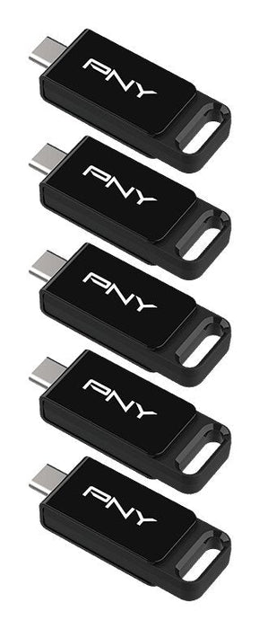 Usb-Mick 64gb Pny Elite Usb 3.2 Type-C 5-Pack Retail