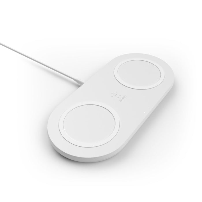 EAN 0745883795604 - Belkin WIZ002VFWH cargador de dispositivo móvil Universal Blanco USB Cargador inalámbrico Carga rápida In imagen 1
