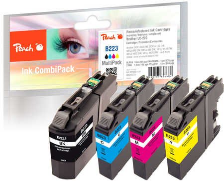 EAN 7640164826684 - Peach 319370 cartucho de tinta 4 pieza(s) Compatible Negro, Cian, Magenta, Amarillo imagen 1