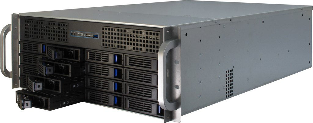 EAN 4260133126411 - Inter-Tech 4U-4416L Estante Negro, Plata imagen 3