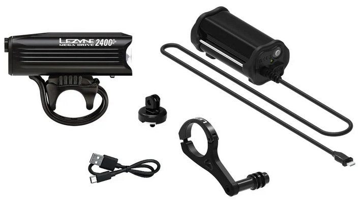 Lezyne Luz Bicicleta Delantera - Mega Drive 2400+ - Negro