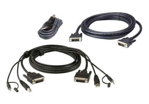 EAN 4719264647109 - ATEN 2L-7D02UDX3 cable para video, teclado y ratón (kvm) Negro imagen 1