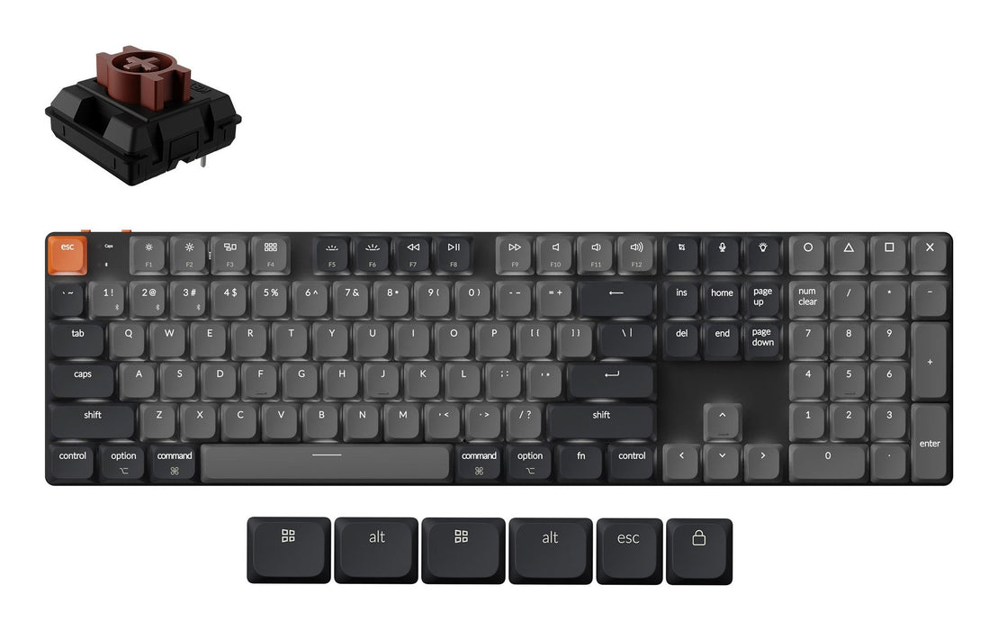 EAN 4895248888871 - Keychron K5 QMK teclado Universal USB + Bluetooth QZERTY Inglés Negro imagen 1