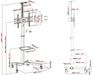 EAN 1036598500003 - Vision VFM-F19 soporte para TV 2,03 m (80") Negro imagen 5