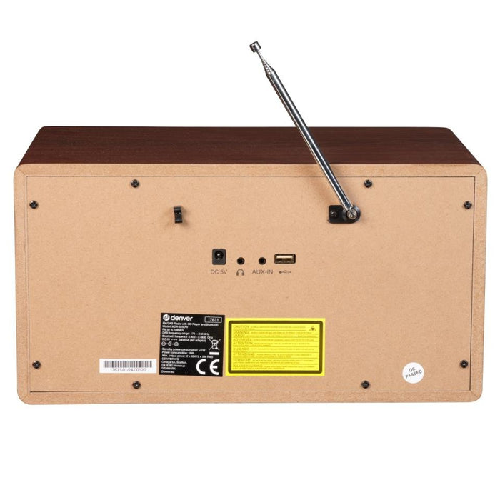 EAN 5706751073472 - Denver MDA-525DW Madera Reproductor de CD portátil imagen 4