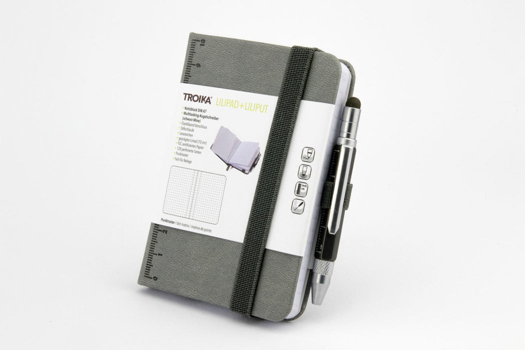 Troika Bloc De Notas Lilipad+Liliput Tool Pen Gris
