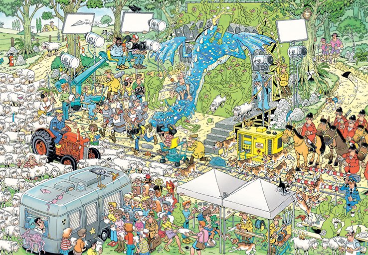 EAN 8710126200476 - Jan van Haasteren The Film Set 2000 pcs Puzzle rompecabezas 2000 pieza(s) imagen 2