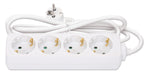 EAN 0766623167802 - Manhattan 167802 base múltiple 2 m 4 salidas AC Interior Blanco imagen 5