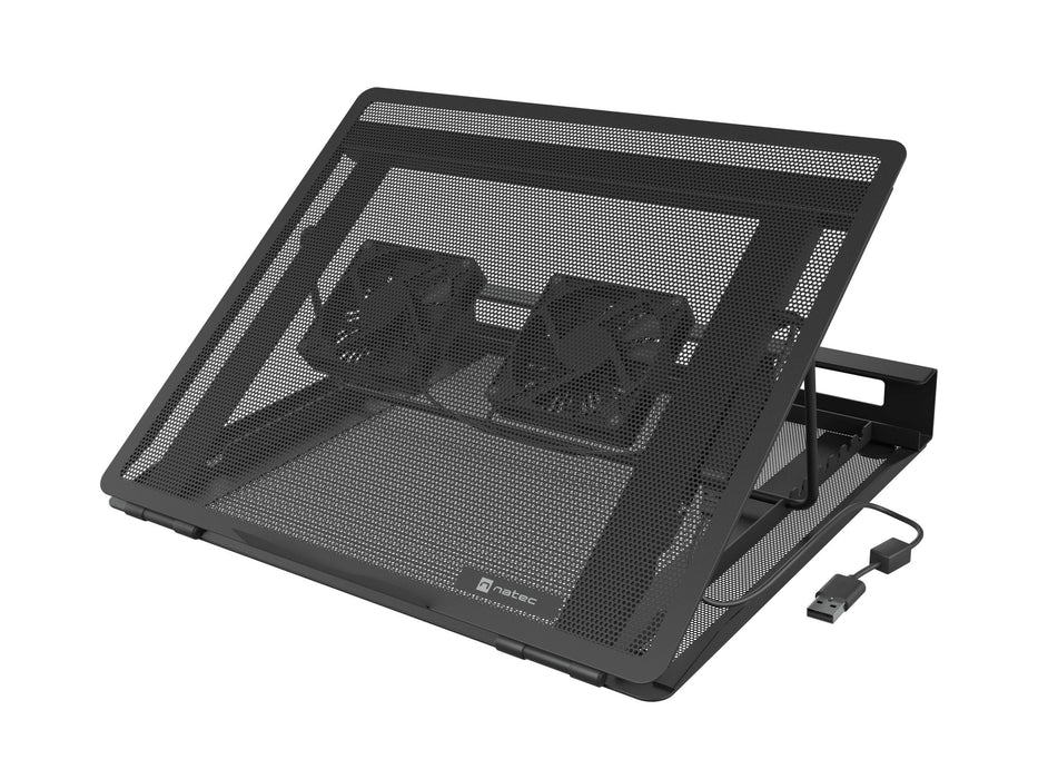 Base Refrigeradora Natec Tern 2 Plus Portatiles 12.1"-17.3" Con 2 Ventiladores