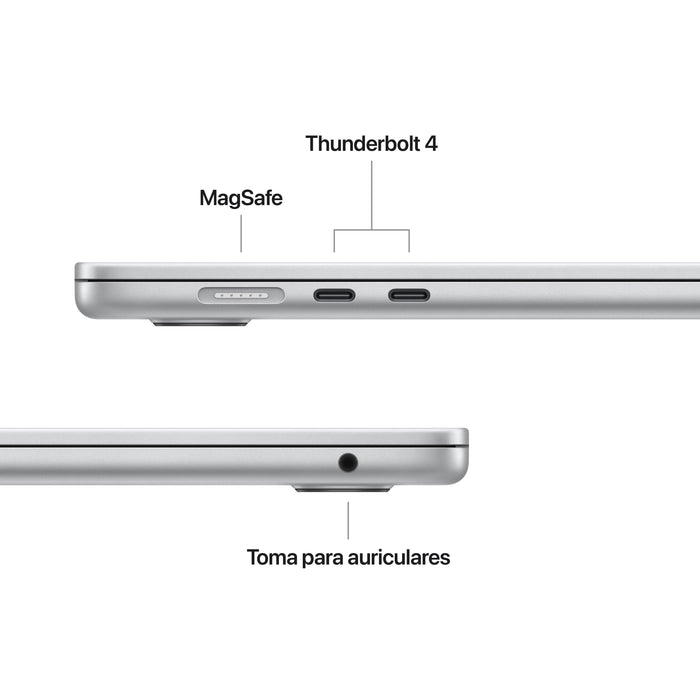 Apple Macbook Air 15,3' M5 10-Core Cpu 16gb 512gb Ssd 10-Core Gpu Plata