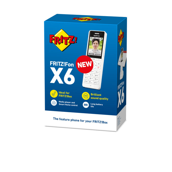 EAN 4023125030109 - Fon FRITZ! X6 Teléfono DECT Identificador de llamadas Blanco imagen 4