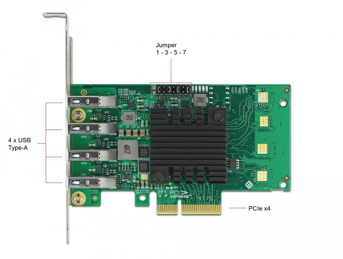 EAN 4043619890484 - DeLOCK 89048 tarjeta y adaptador de interfaz Interno USB 3.2 Gen 1 (3.1 Gen 1) imagen 4