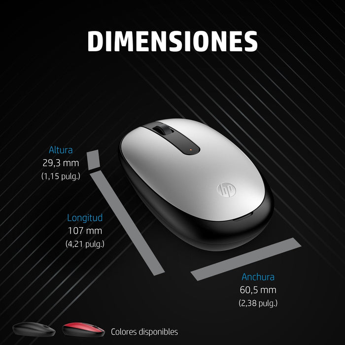 Ratón Inalambrico Hp 240 Bluetooth Rojo 43n05aa#Abb