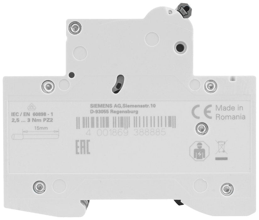 Siemens Automat B 25a 5sl63256 400v 6ka 3p