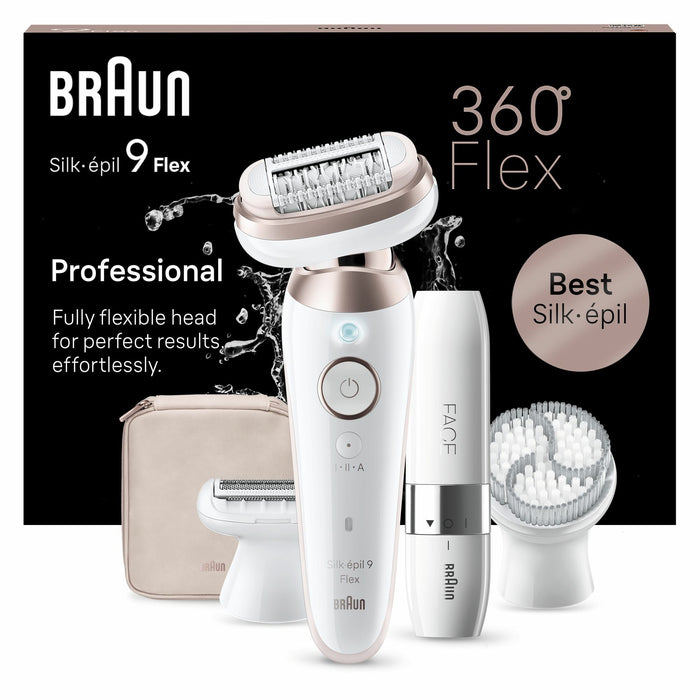 EAN 7500435225274 - Braun Silk-épil 9 Flex 9-360 3D 40 pinzas Rosa, Blanco imagen 2