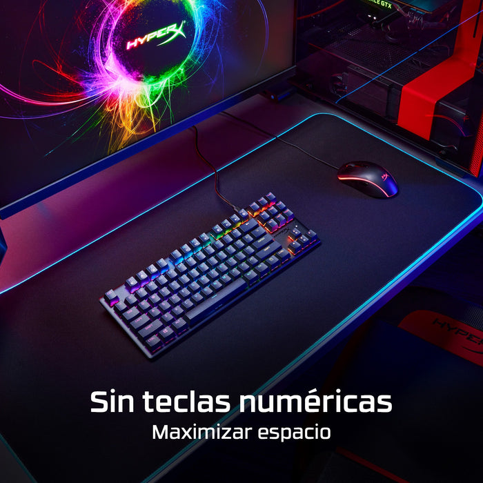EAN 0196337969827 - HyperX Alloy Origins Core PBT HX Aqua Gaming Keyboard teclado Juego USB Negro imagen 4