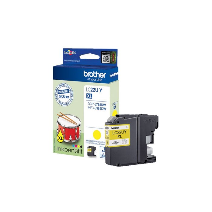 EAN 4977766760096 - Brother LC22UY cartucho de tinta 1 pieza(s) Original Amarillo imagen 1